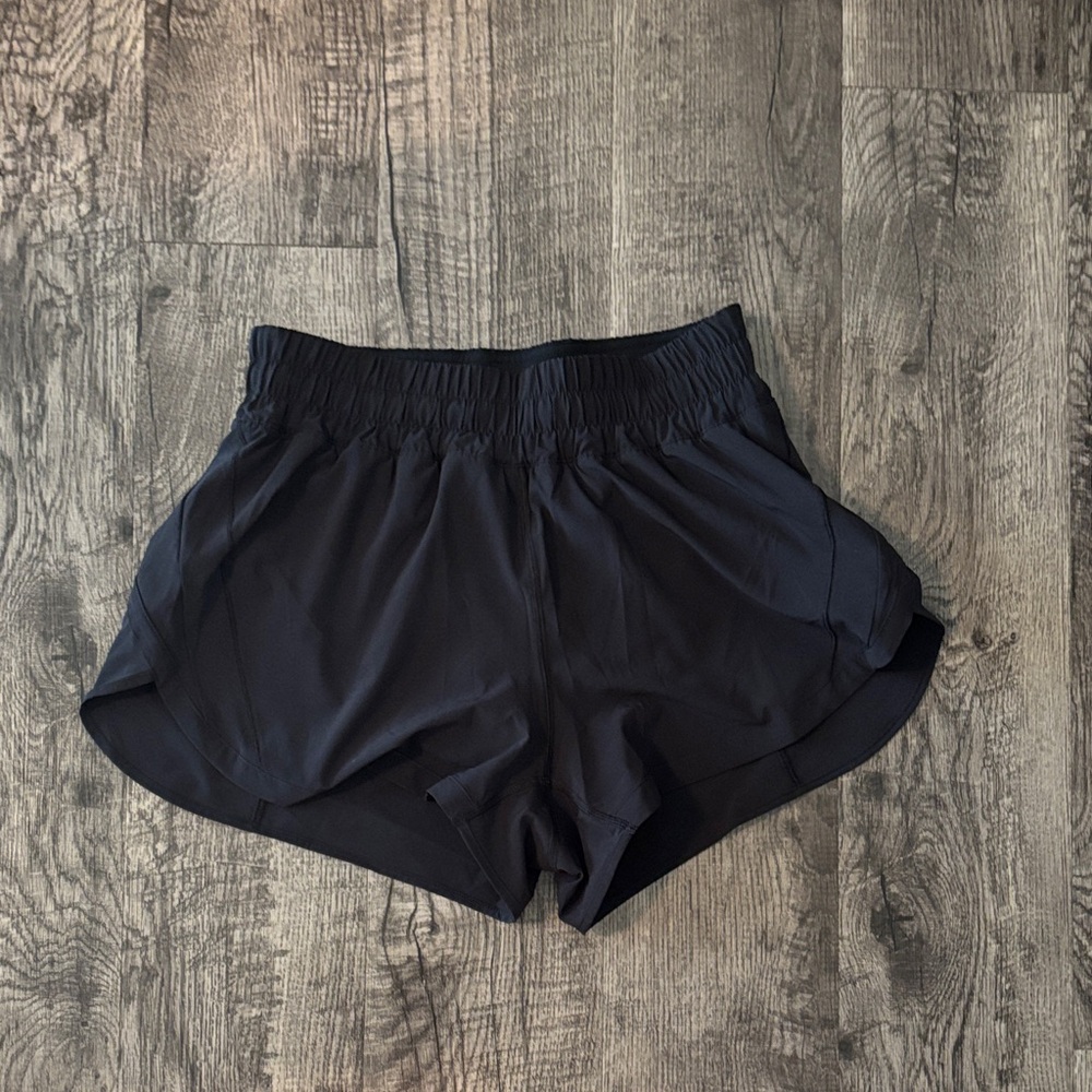 Lululemon Track That Lined High-Rise Shorts - 3 Inch - Black - Size 8